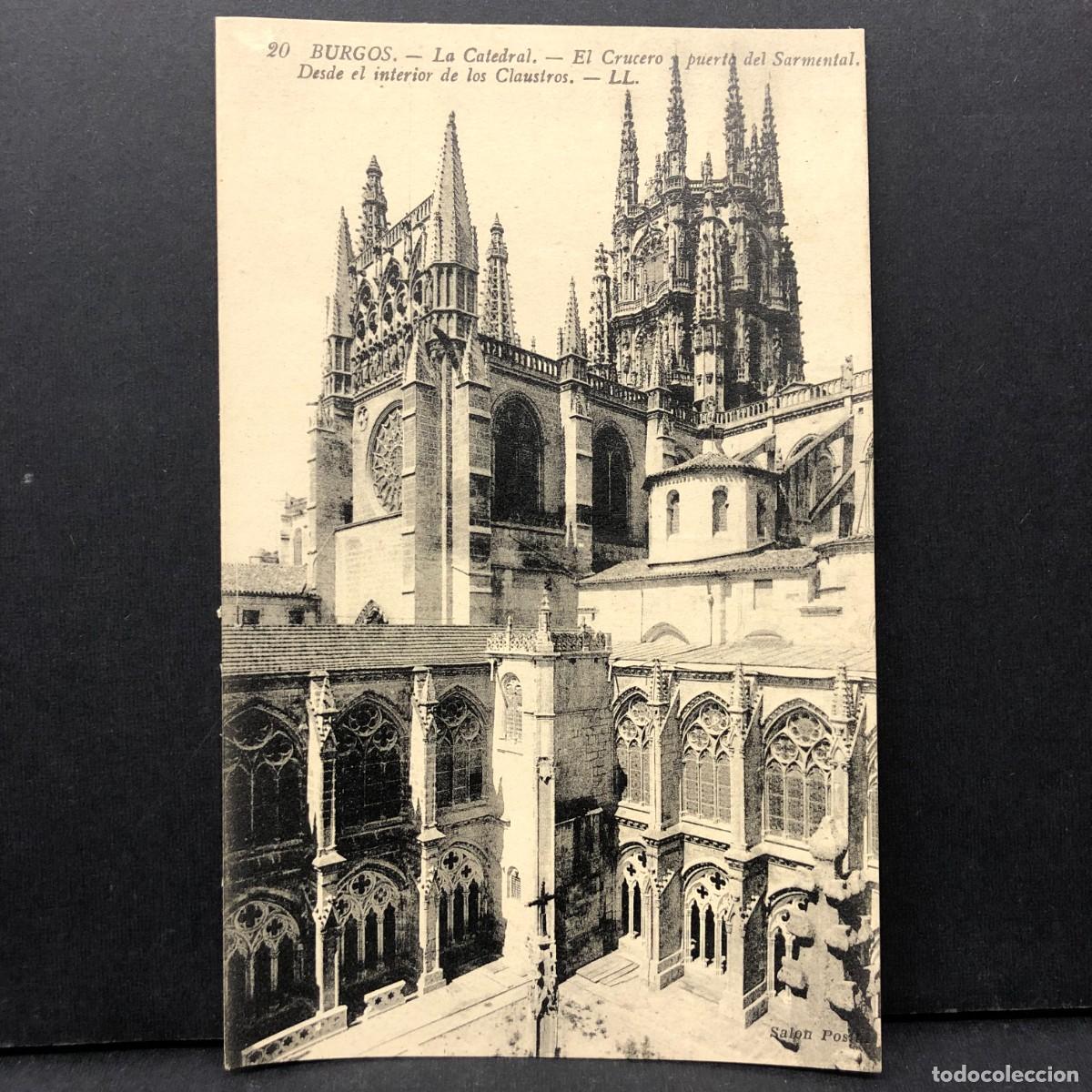 Postales: BURGOS - LA CATEDRAL - EL CRUCERO Y PUERTA DEL SARMENTAL - 20 - POSTAL / 3351