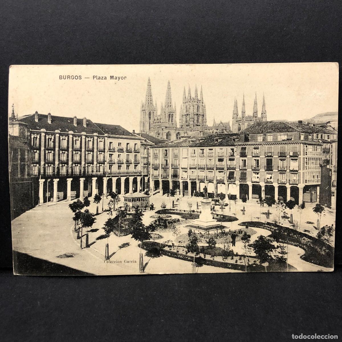 Postales: BURGOS - PLAZA MAYOR - A. GARC&Iacute;A - RELOJERO Y &Oacute;PTICO - ESPOL&Oacute;N, 17 - POSTAL / 3372