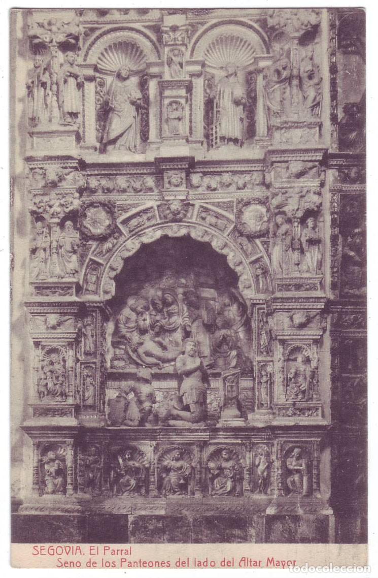 Postales: Segovia: El Parral. Seno de los panteones del lado del Altar Mayor. Thomas. No circulada (A&ntilde;os 10)