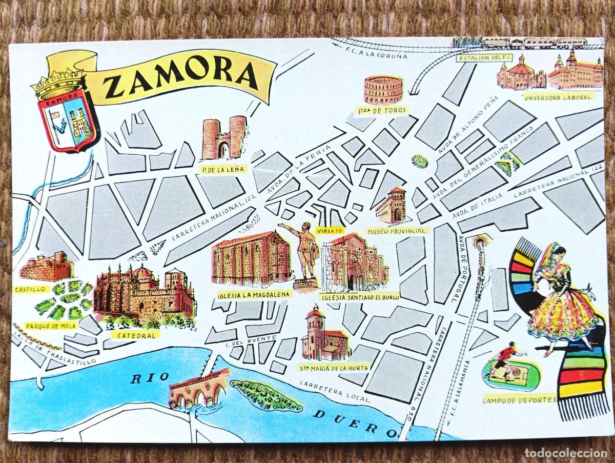Postales: ZAMORA - PLANO - MAPA - ED. FRESMO