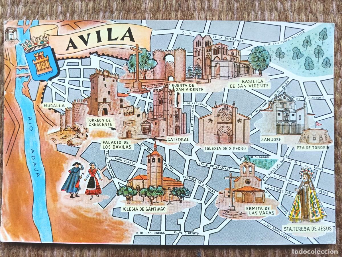 Postales: AVILA - PLANO - MAPA - ED. FRESMO