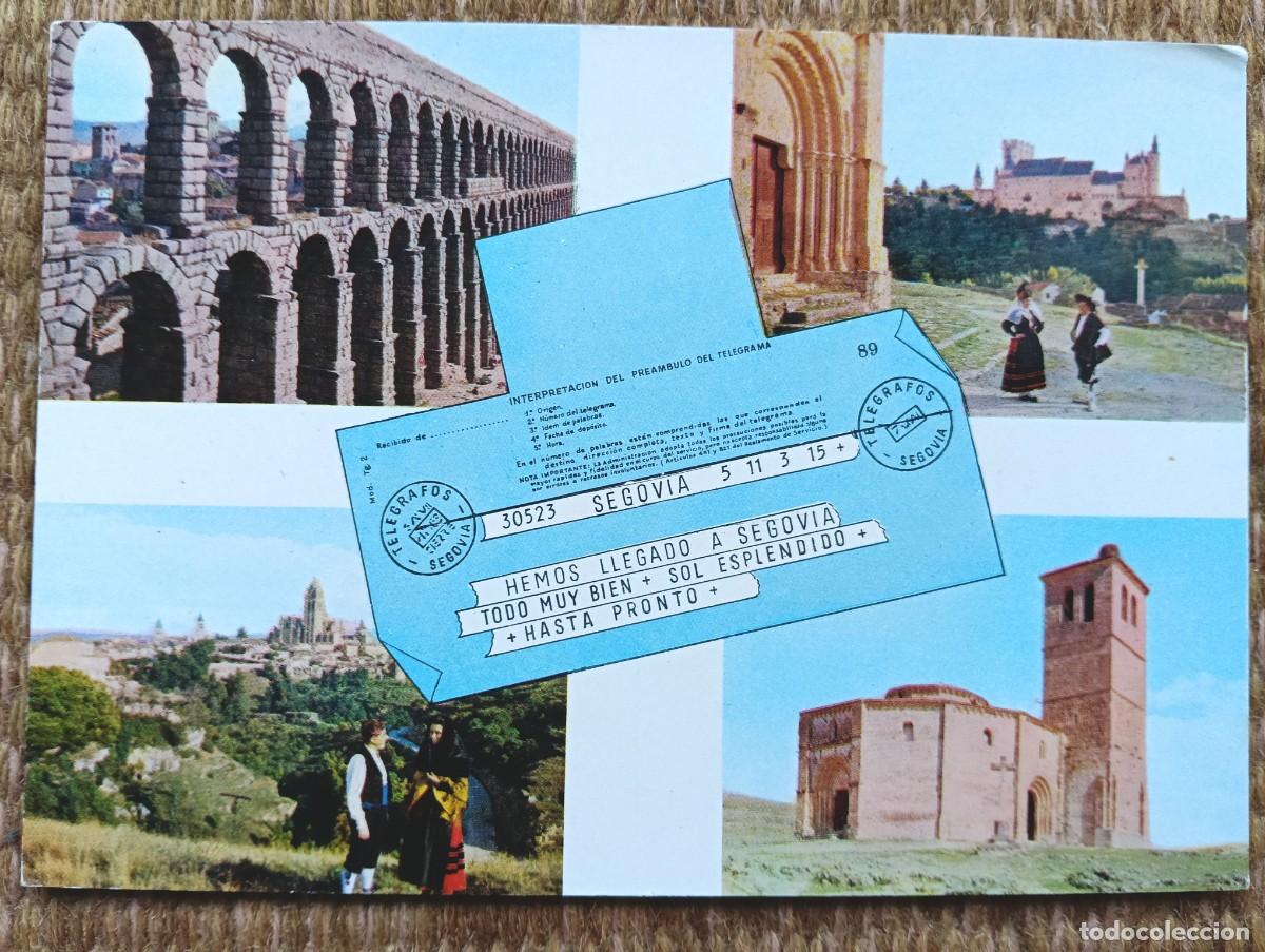 Postales: TELEGRAMA DESDE SEGOVIA - ED. M. ROYUELA