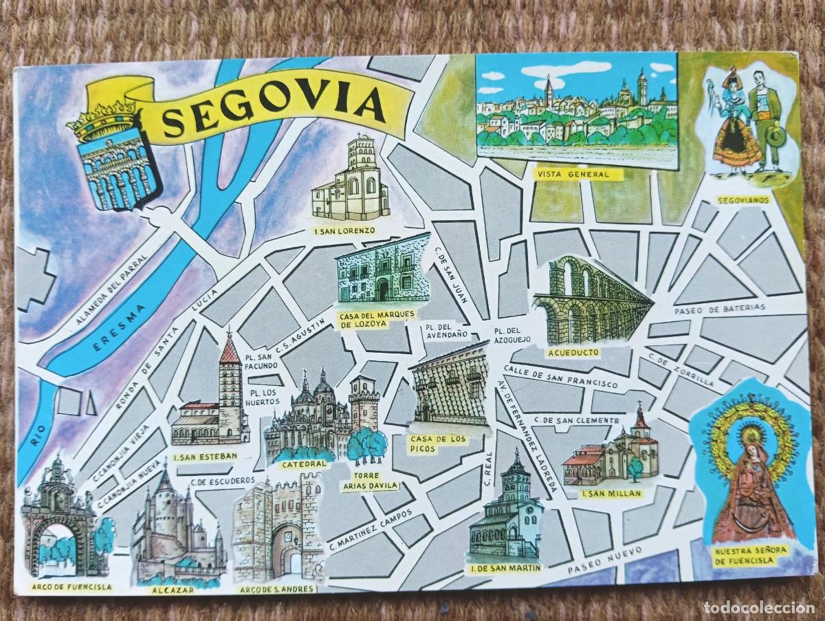 Postales: SEGOVIA - PLANO - MAPA - ED. FRESMO