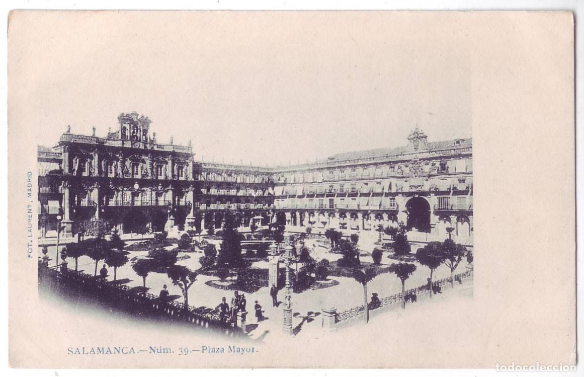 Postales: Salamanca: Plaza Mayor. Fot Laurent. Sin dividir. No circulada (Anterior a 1905)