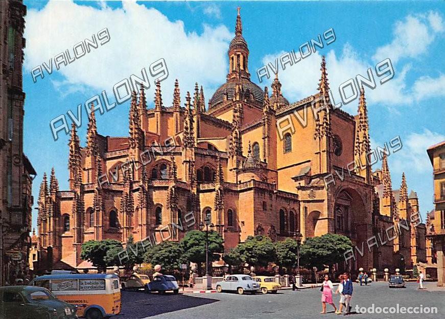 Postales: Catedral (Segovia) - Sin Circular, a&ntilde;os 60