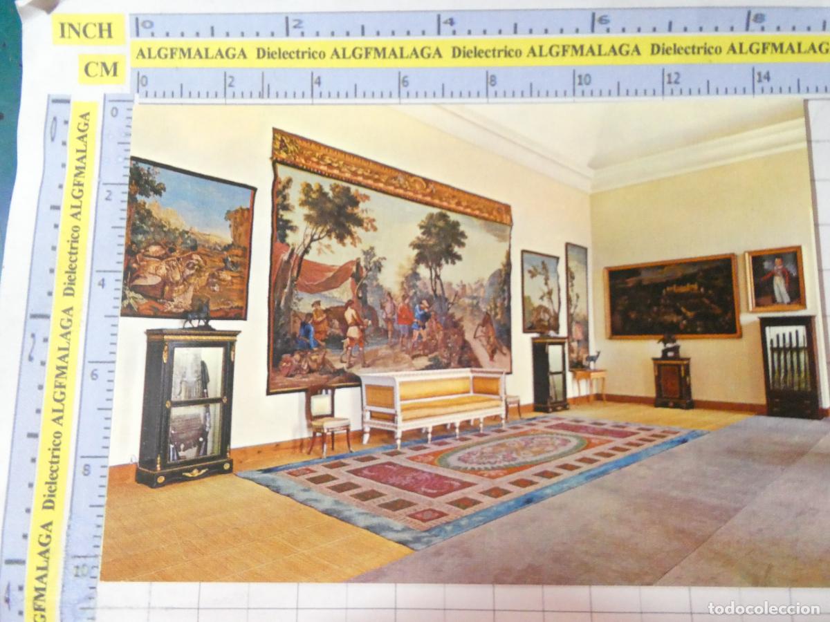 Postales: POSTAL DE SEGOVIA. A&Ntilde;O 1970. PALACIO DE RIOFRIO MUSEO DE CAZA. SAL&Oacute;N DE LOS BORBONES 115 PATRI. 2803