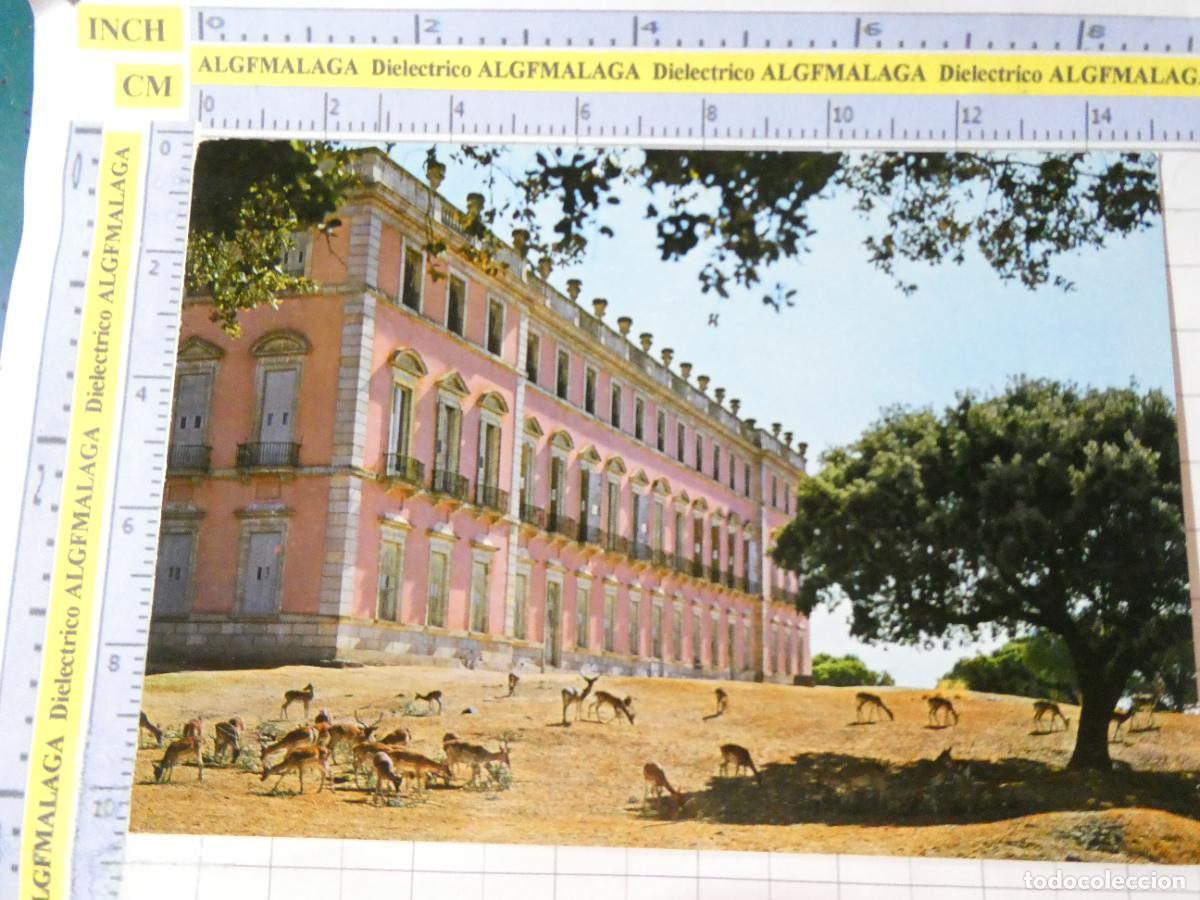 Postales: POSTAL DE SEGOVIA. A&Ntilde;O 1965. PALACIO DE RIOFRIO FACHADA SUR CIERVOS 12 PATRIMONIO. 2804