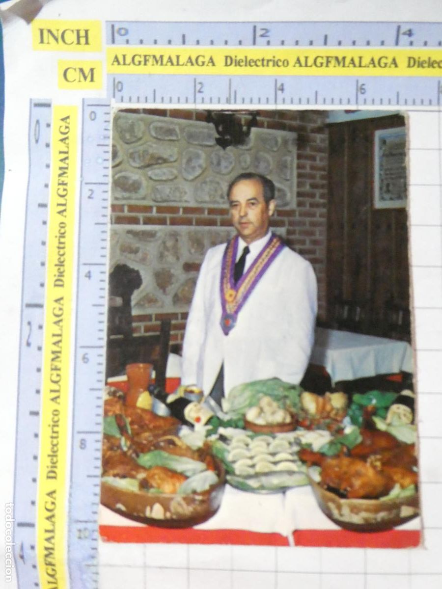 Postales: TARJETA DE SEGOVIA. A&Ntilde;O 1976. RESTAURANTE LA TAURINA JUAN HERRERO CAMPE&Oacute;N MUNDIAL DE MUS 1974. 2826