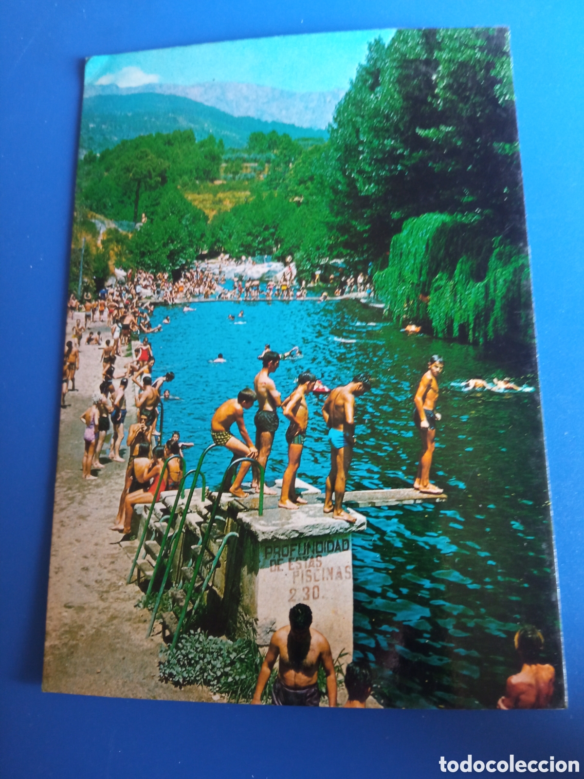 Postales: Antigua postal fotogr&aacute;fica, Arenas de San Pedro (Avila) piscinas municipales, 1969