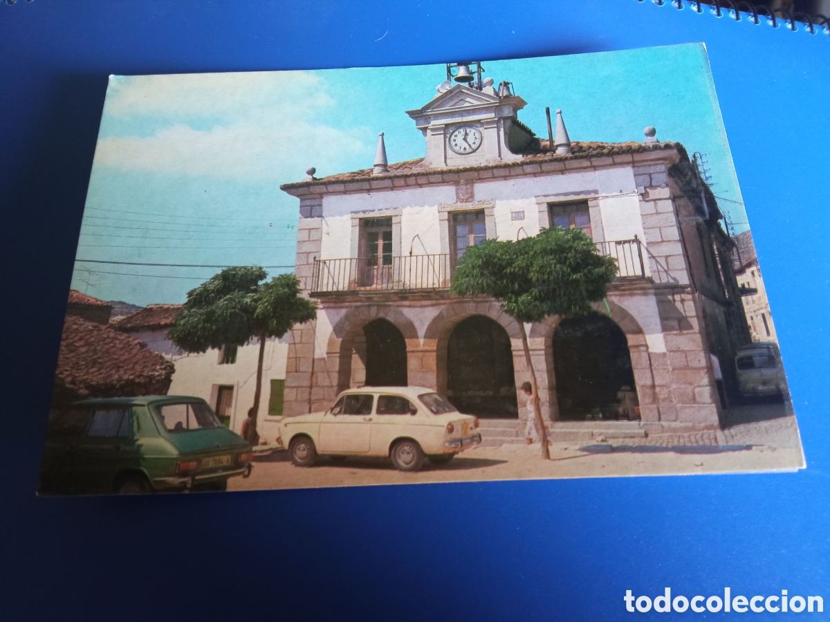 Postales: Antigua postal fotogr&aacute;fica, San Juan de la Nava (Avila) Plaza del Ayuntamiento , 1975