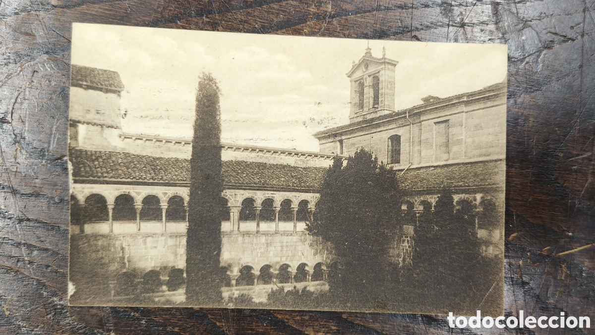 Postales: Postal antigua Monasterio Sto Domingo de Silos (Burgos) - Circulada a La Coru&ntilde;a - Sello Franco 35