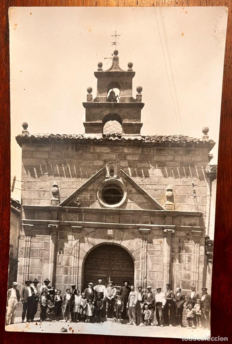 Postales: FOTO POSTAL DE SAN ESTEBAN DEL VALLE (AVILA), IGLESIA, FOTO B. VILLLAESCUSA, SIN CIRCULAR