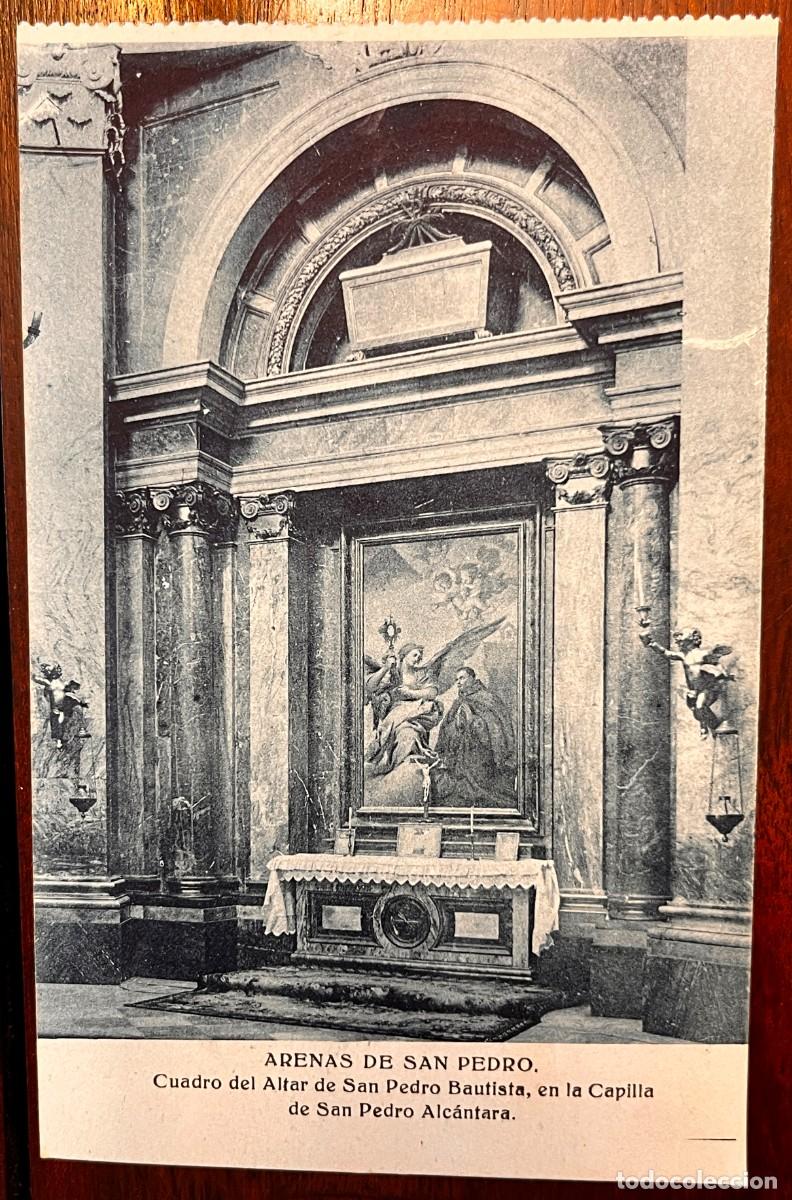 Postales: SANTUARIO DE SAN PEDRO DE ALCANTARA, ARENAS (AVILA) , CUADRO DEL ALTAR DE SAN PEDRO BAUTISTA, HAE,