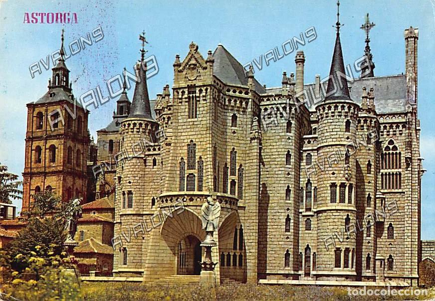Postales: Palacio de Gaudi, Museo de los Caminos en Astorga (Le&oacute;n) - Circulada con sello - 1971