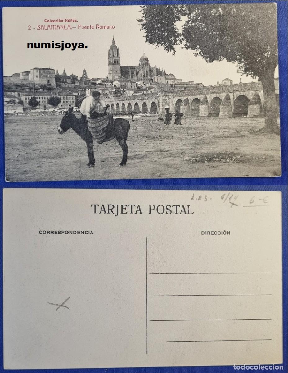 Postales: Postal de SALAMANCA (Espa&ntilde;a) a&ntilde;o 1910. Puente Romano. Colecci&oacute;n. NU&Ntilde;EZ.