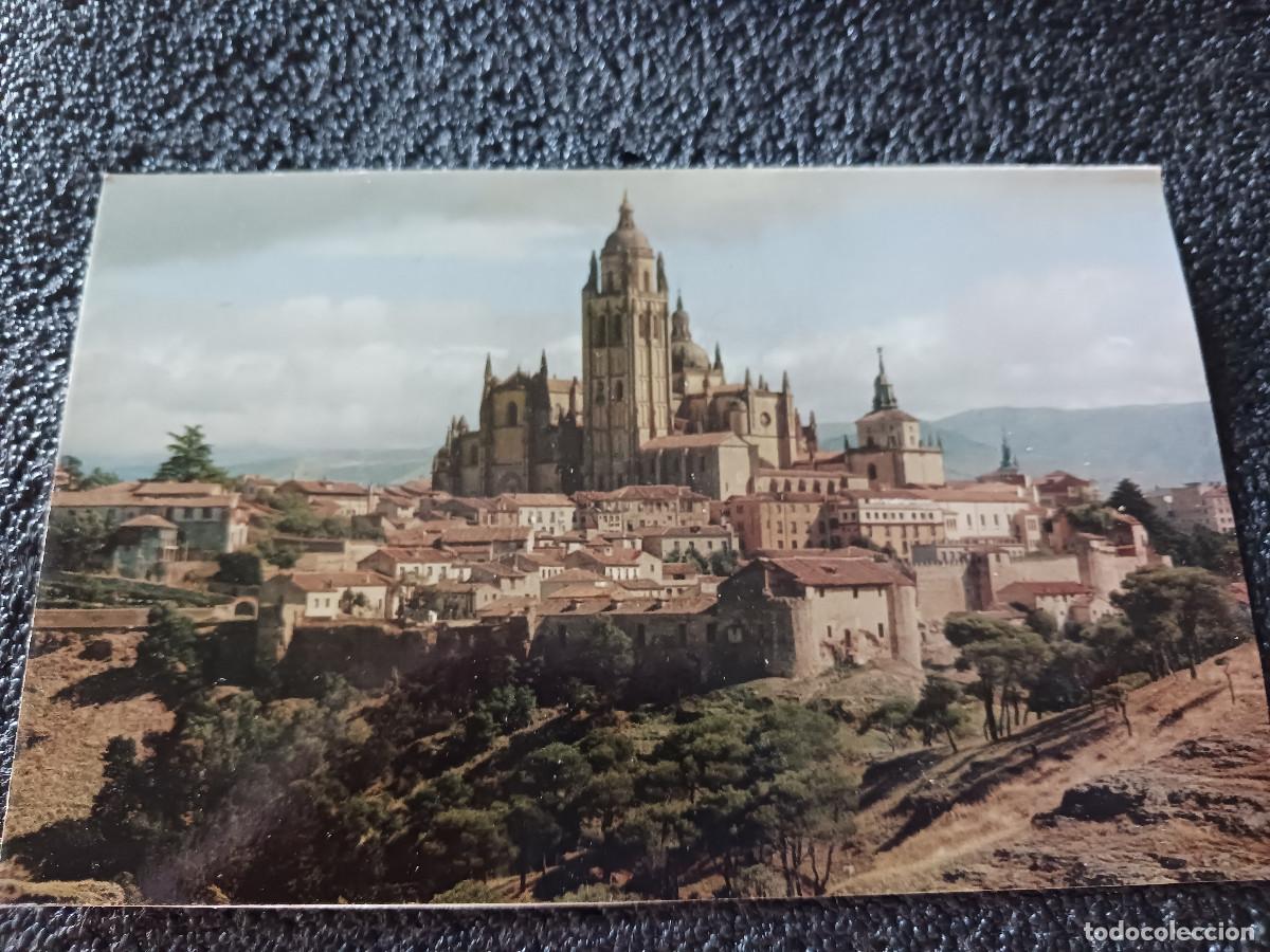 Postales: 5 segovia, la catedral y murallas, ed. manipel 1961