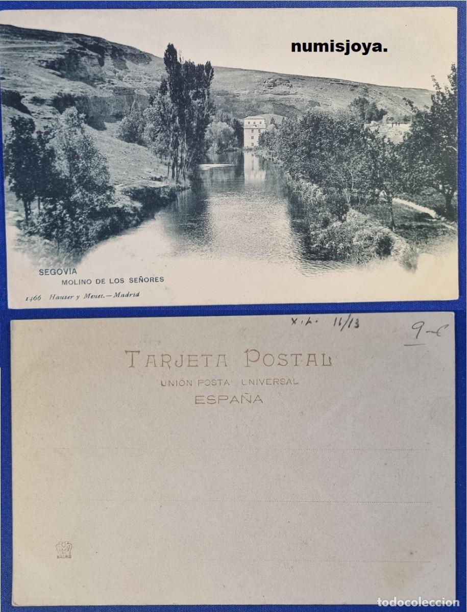Postales: Postal Segovia (Espa&ntilde;a) a&ntilde;o 1910. Molino de los Se&ntilde;ores. Ed. HAUSER Y MENET.