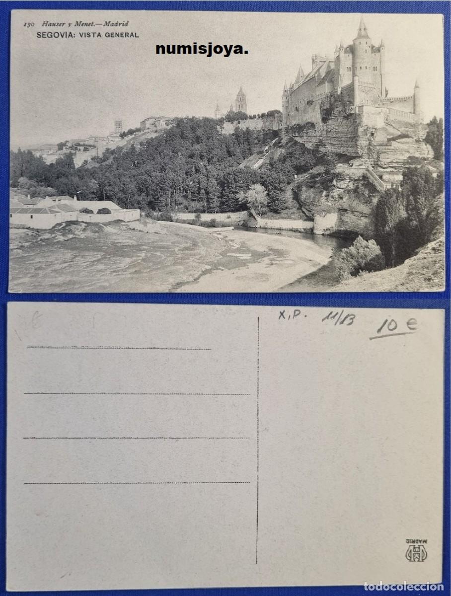 Postales: Postal Segovia (Espa&ntilde;a) a&ntilde;o 1910. VISTA GENERAL. Ed. HAUSER Y MENET.