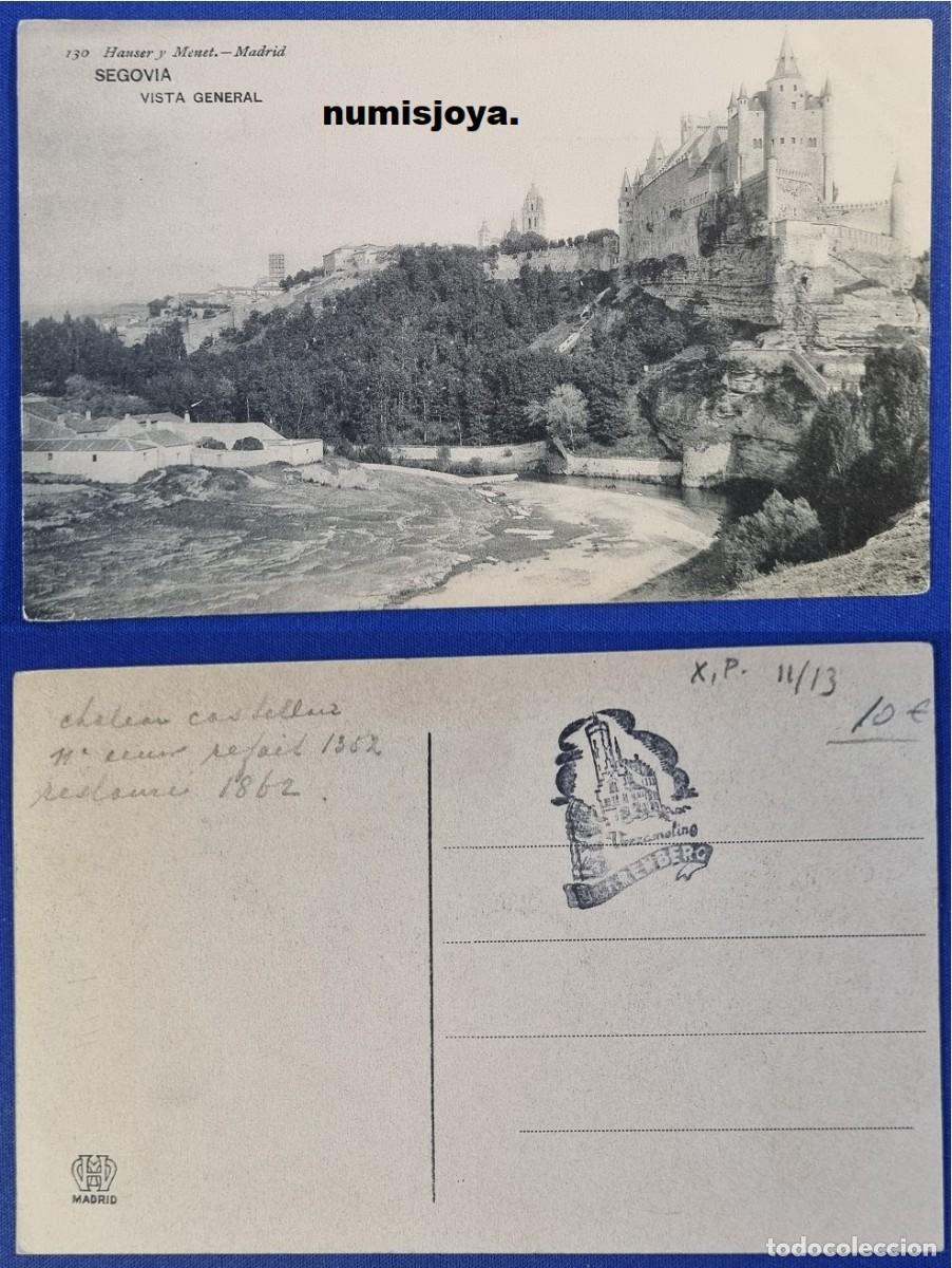 Postales: Postal Segovia (Espa&ntilde;a) a&ntilde;o 1910. VISTA GENERAL. Ed. HAUSER Y MENET.