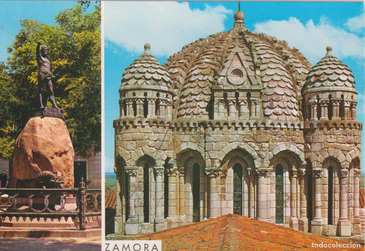 Postales: ZAMORA, MONUMENTO A VIRIATO Y C&Uacute;PULA DE LA CATEDRAL &ndash; GARCIA GARRABELLA N&ordm;16 &ndash; S/C