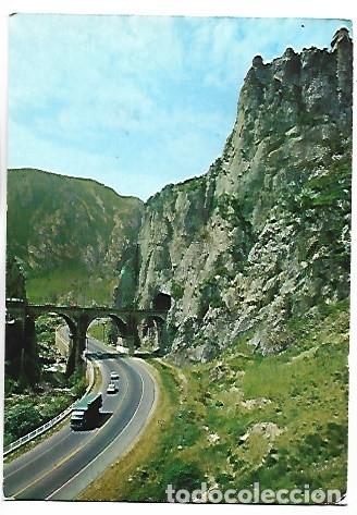 Postales: CARRETERA N-I MADRID-IRUN, DESFILADERO Y AGUJAS DE PANCORBO.- PANCORBO / BURGOS