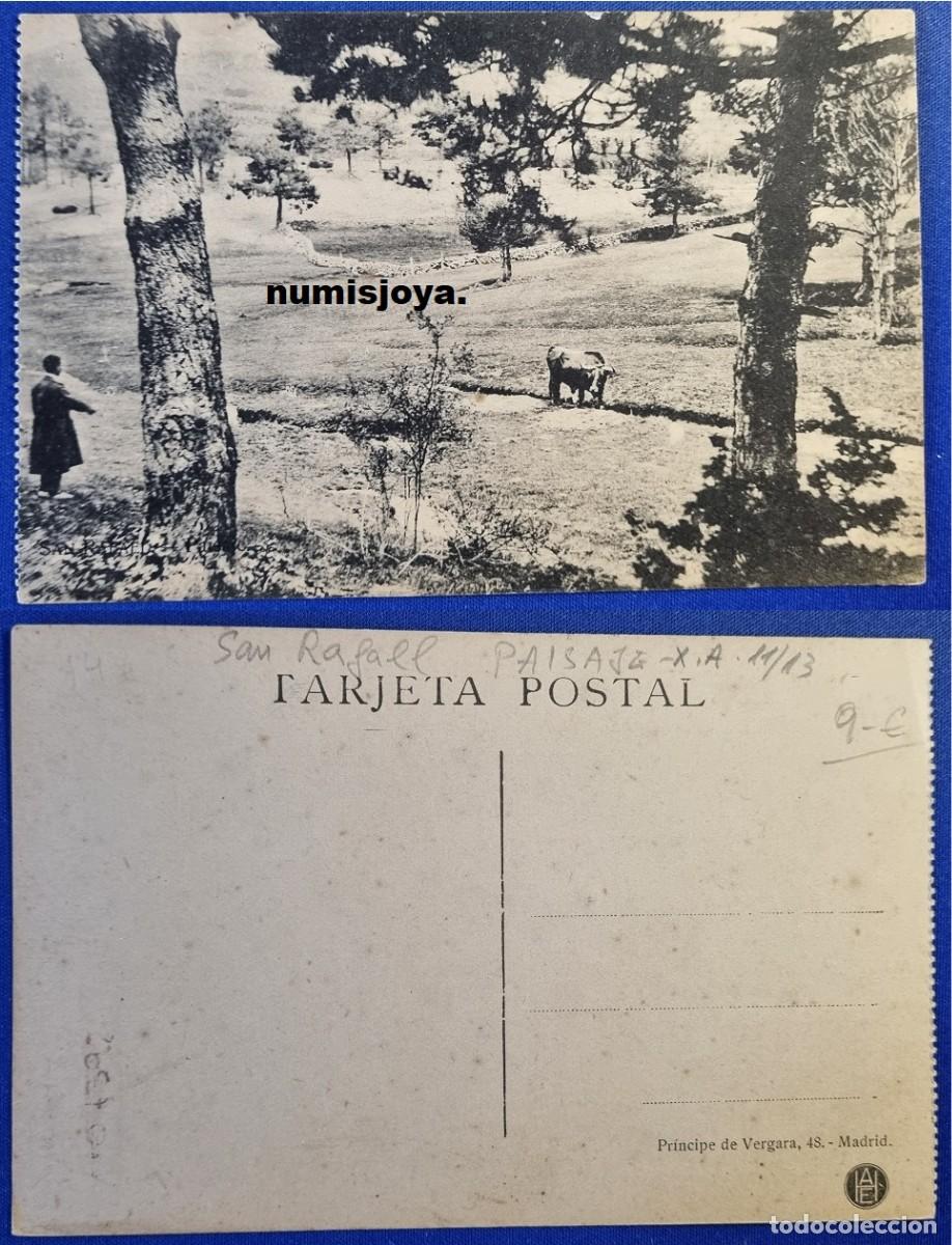 Postales: Postal San Rafael Segovia (Espa&ntilde;a) a&ntilde;o 1910 PAISAJE. Ed. AHE.