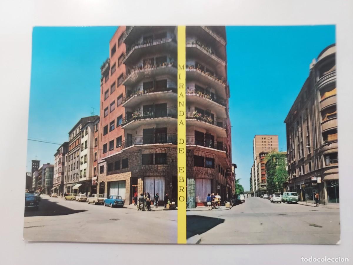 Postales: POSTAL MIRANDA DE EBRO CALLES RAMON Y CAJAL Y CID. 1972. SIN CIRCULAR. BURGOS