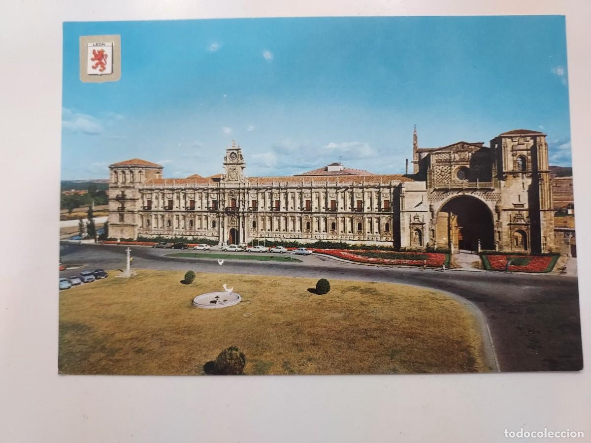 Postales: POSTAL LEON IGLESIA Y HOSTAL DE SAN MARCOS. 1968. SIN CIRCULAR. SUBIRATS 65