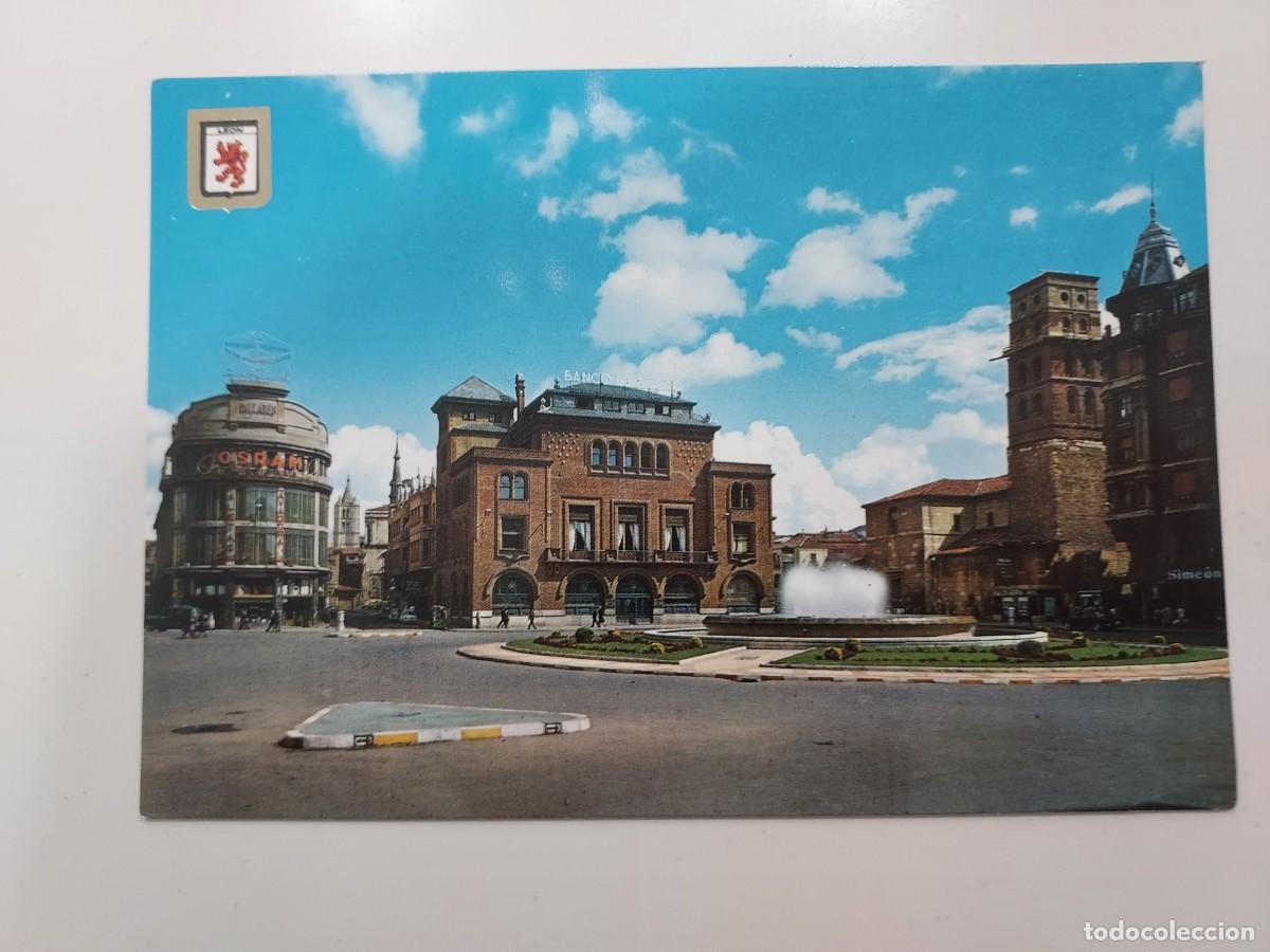 Postales: POSTAL LEON PLAZA DE SANTO DOMINGO. 1964. SIN CIRCULAR. SUBIRATS 6