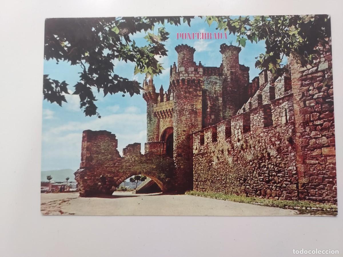 Postales: POSTAL PONFERRADA CASTILLO DE LOS TEMPLARIOS. 1967. SIN CIRCULAR. LEON