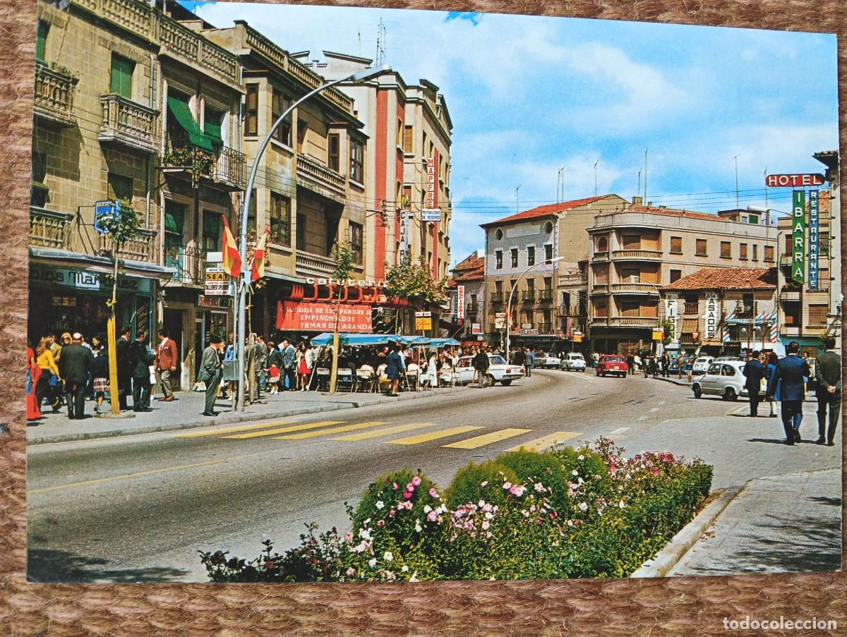 Postales: ARANDA DE DUERO - BURGOS - PLAZA PRIMO DE RIVERA - ED. SICILIA