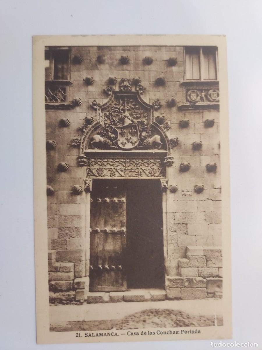 Postales: POSTAL SALAMANCA CASA DE LAS CONCHAS PORTADA. SIN CIRCULAR. HELIOTIPIA ARTISTICA 21