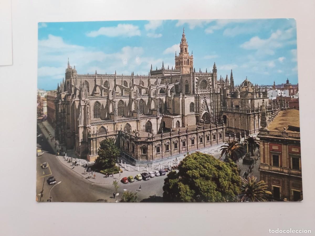 Postales: POSTAL SEGOVIA CATEDRAL. 1967. LITOGRAFIA MADRILE&Ntilde;A. SIN CIRCULAR. TRASERA EN BLANCO