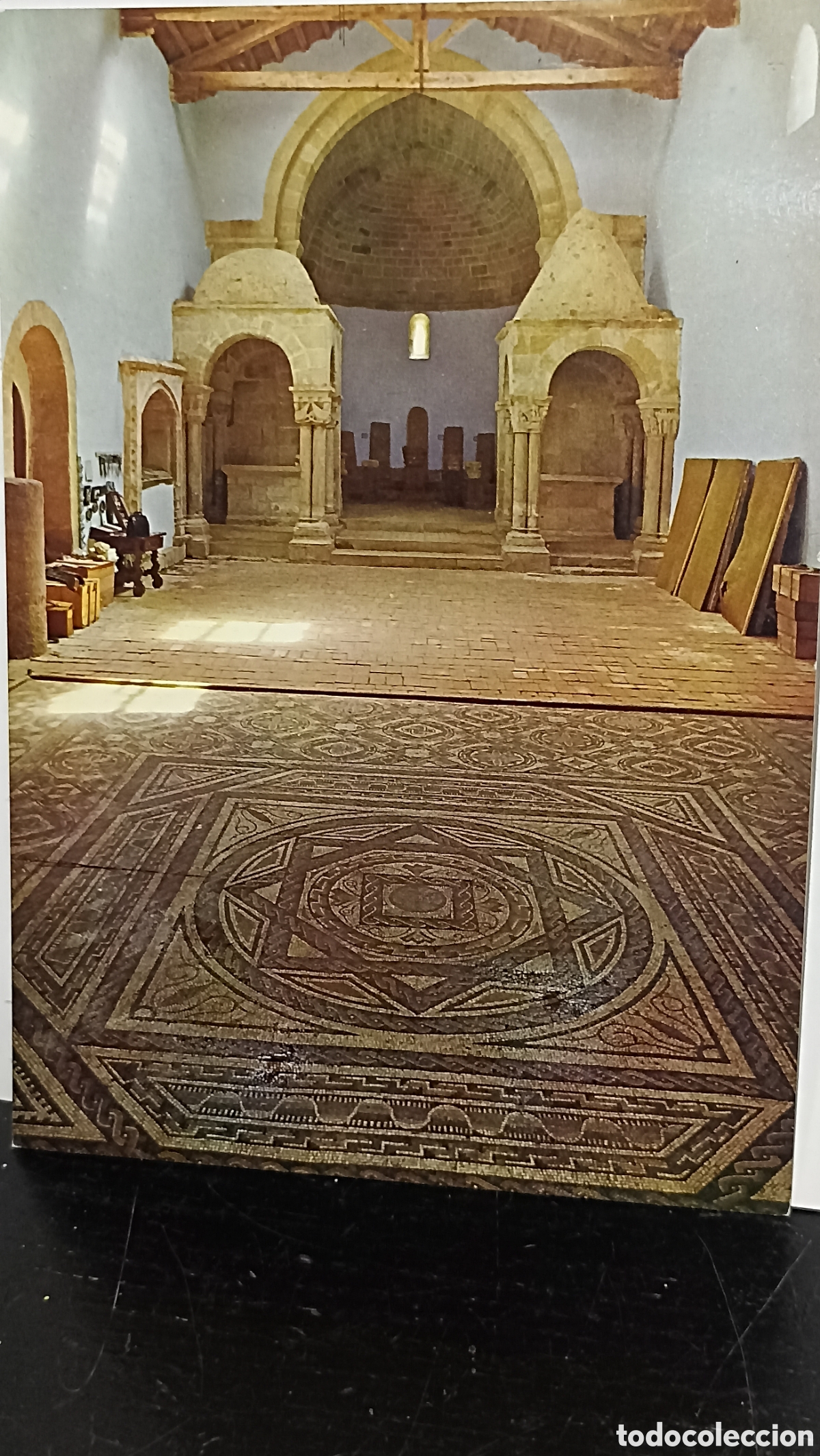 Postales: Soria San Juan de Duero interior mosaico