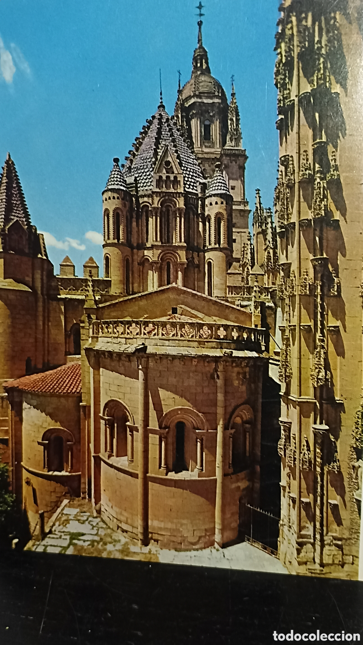 Postales: Salamanca catedral vieja &aacute;bside y torre del gallo