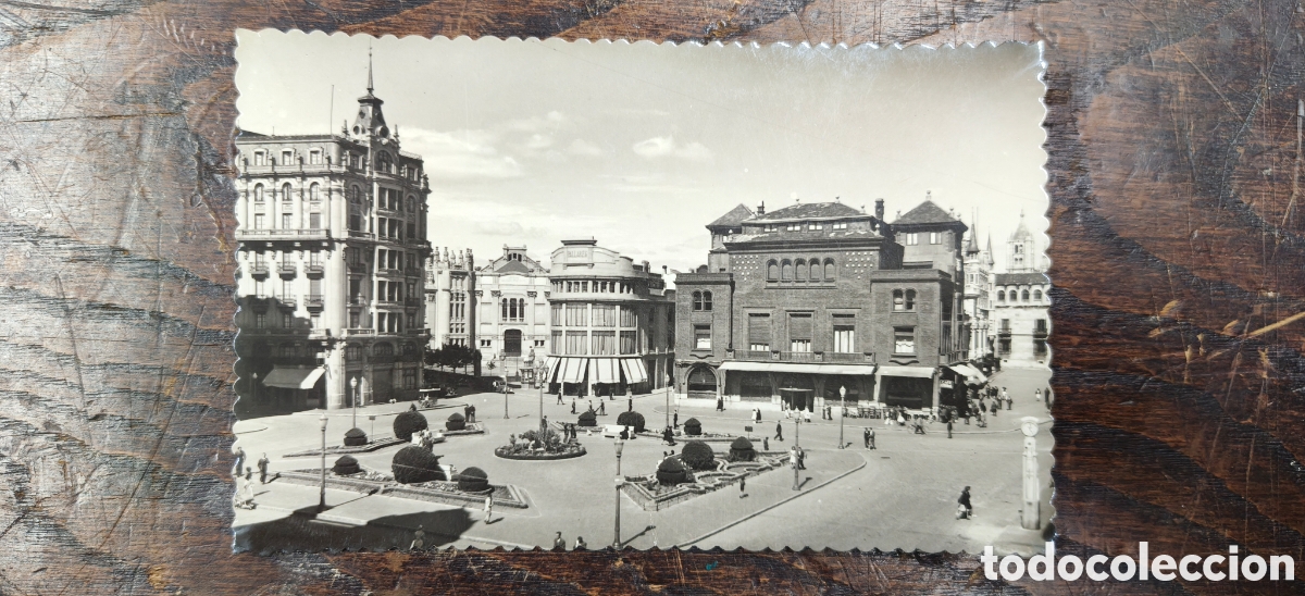 Postales: Postal Circulada Le&oacute;n 1949 A La Coru&ntilde;a - Plaza De Santo Domingo - Ediciones Garc&iacute;a Garrabella N&ordm; 58