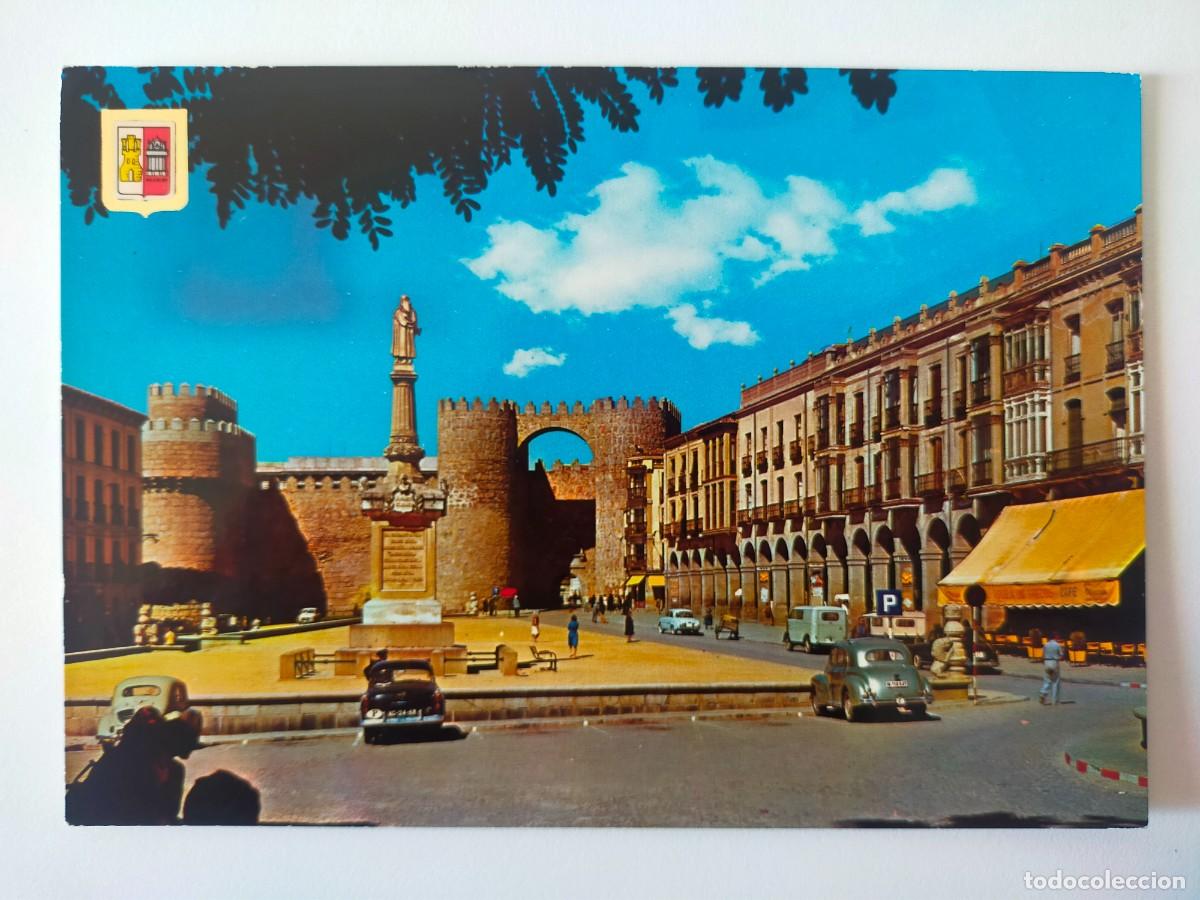 Postales: Postal AVILA: Plaza de Santa Teresa - Edic. Dom&iacute;nguez - FISA. Escudo de Oro.