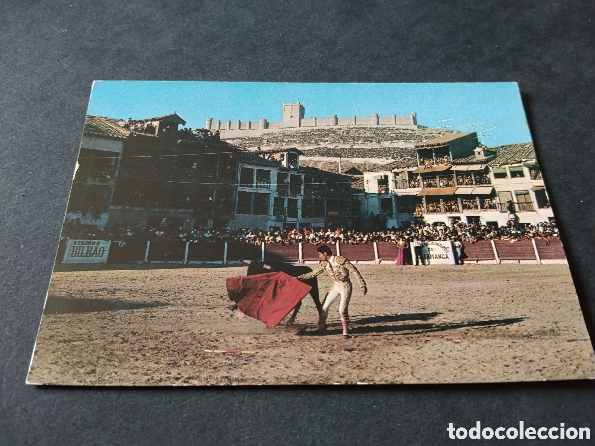 Postales: Postal Pe&ntilde;afiel, castillo plaza de toros