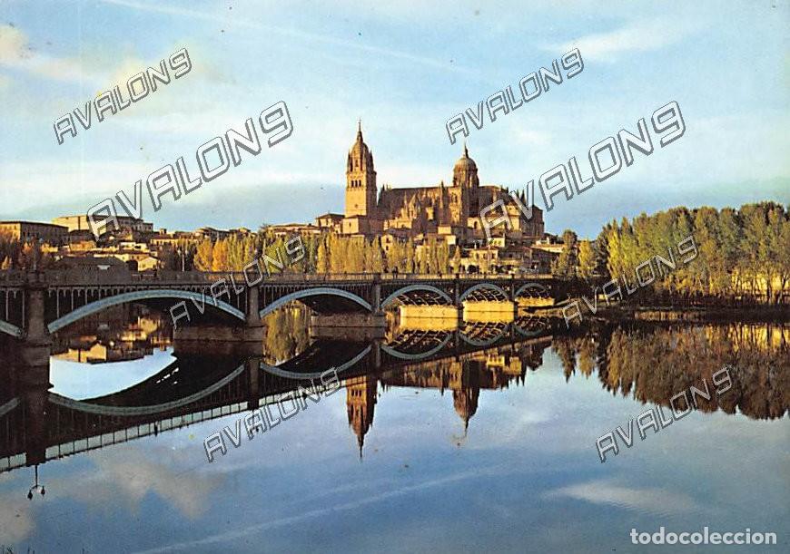 Postales: R&iacute;o Tormes y Catedral (Salamanca) - Sin Circular, a&ntilde;os 60 o 70