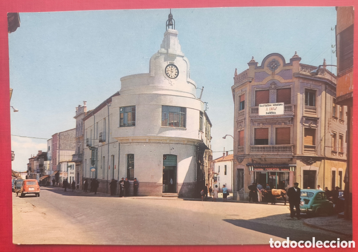Postales: GUIJUELO PLAZA DEL RELOJ POSTAL A COLOR SALAMANCA C. 1970