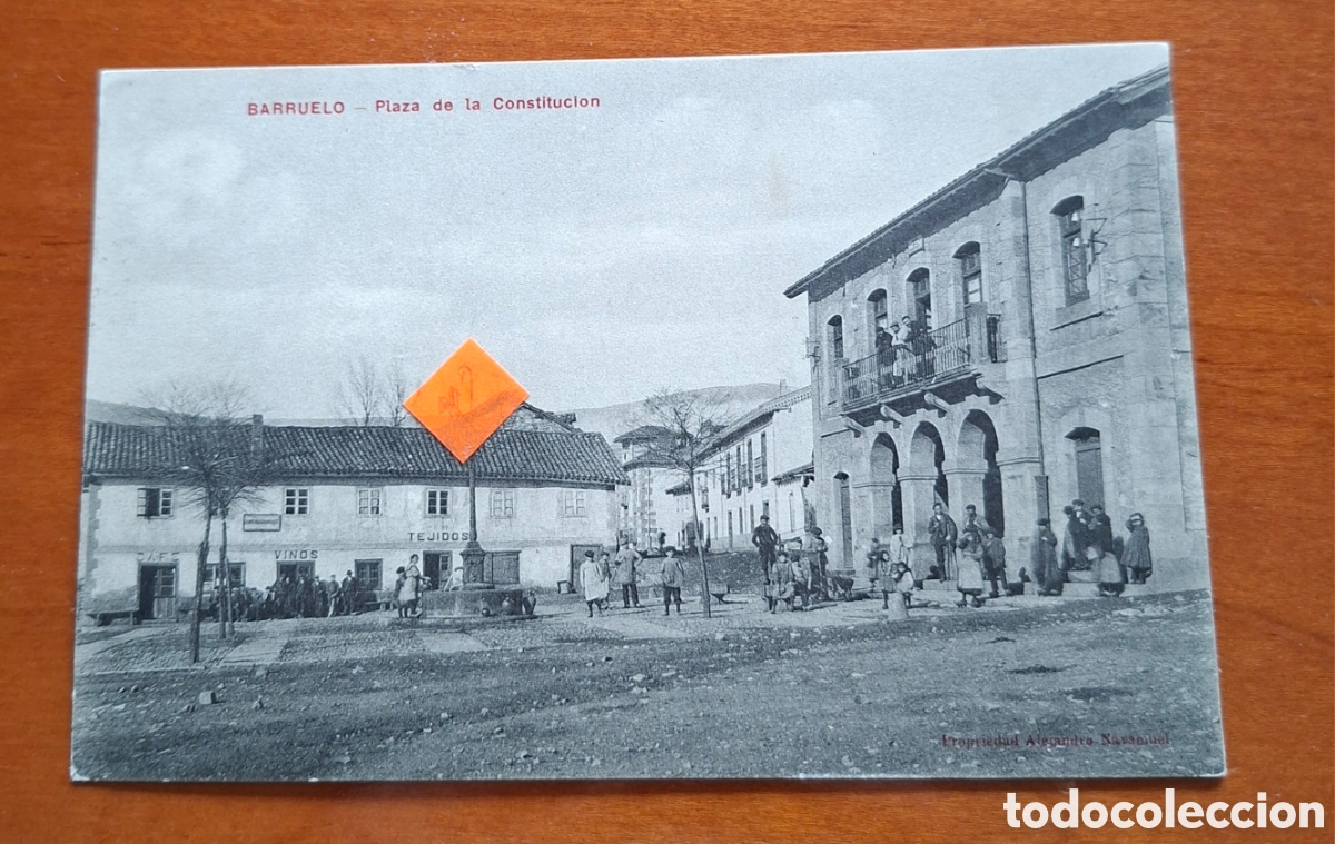 Postales: Postal Barruelo Palencia Plaza Constituci&oacute;n