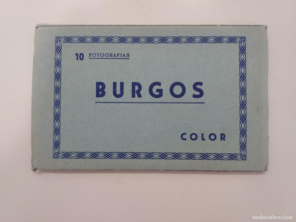 Postales: BLOC POSTALES ACORDEON. BURGOS 10 FOTOGRAFIAS COLOR. HELIOTIPIA ARTISTICA ESPA&Ntilde;OLA. A&Ntilde;OS 1950