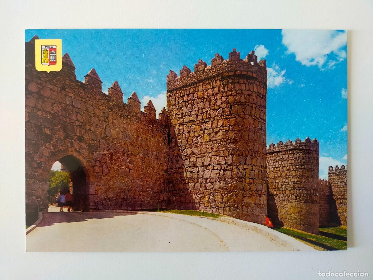Postales: Postal AVILA: Puerta Norte - Edic. Dom&iacute;nguez - FISA. Escudo de Oro.