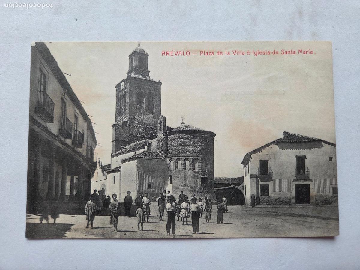 Postkarten: AREVALO - AVILA - EDICIONES GUILLEN VALLADOLID - PZA DE LA VILLA E IGLESIA DE SANTA MARIA IGLESIA Z1