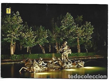 Postales: &rdquo; FUENTE DE NEPTUNO &rdquo;, NOCTURNA.- LA GRANJA DE SAN ILDEFONSO / SEGOVIA