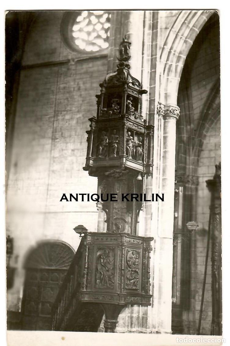 Postales: ARANDA DE DUERO / IGLESIA SANTA MARIA / PULPITO / FOTOGRAFICA / SIN FRANQUEAR