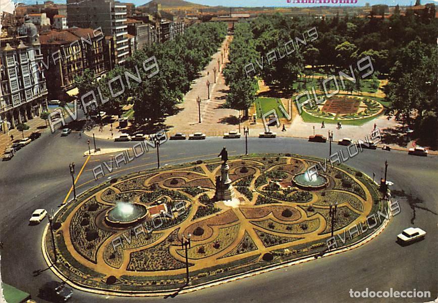 Postales: Plaza Zorrilla (Valladolid) - Circulada con sello - a&ntilde;os 70