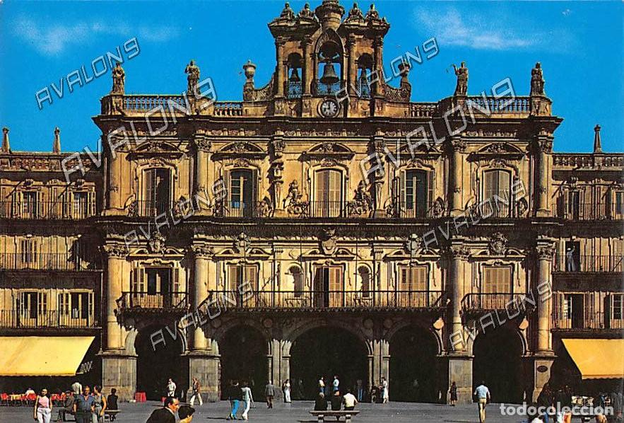 Postales: Plaza Mayor - Ayuntamiento (Salamanca) - Sin Circular - A&ntilde;os 70