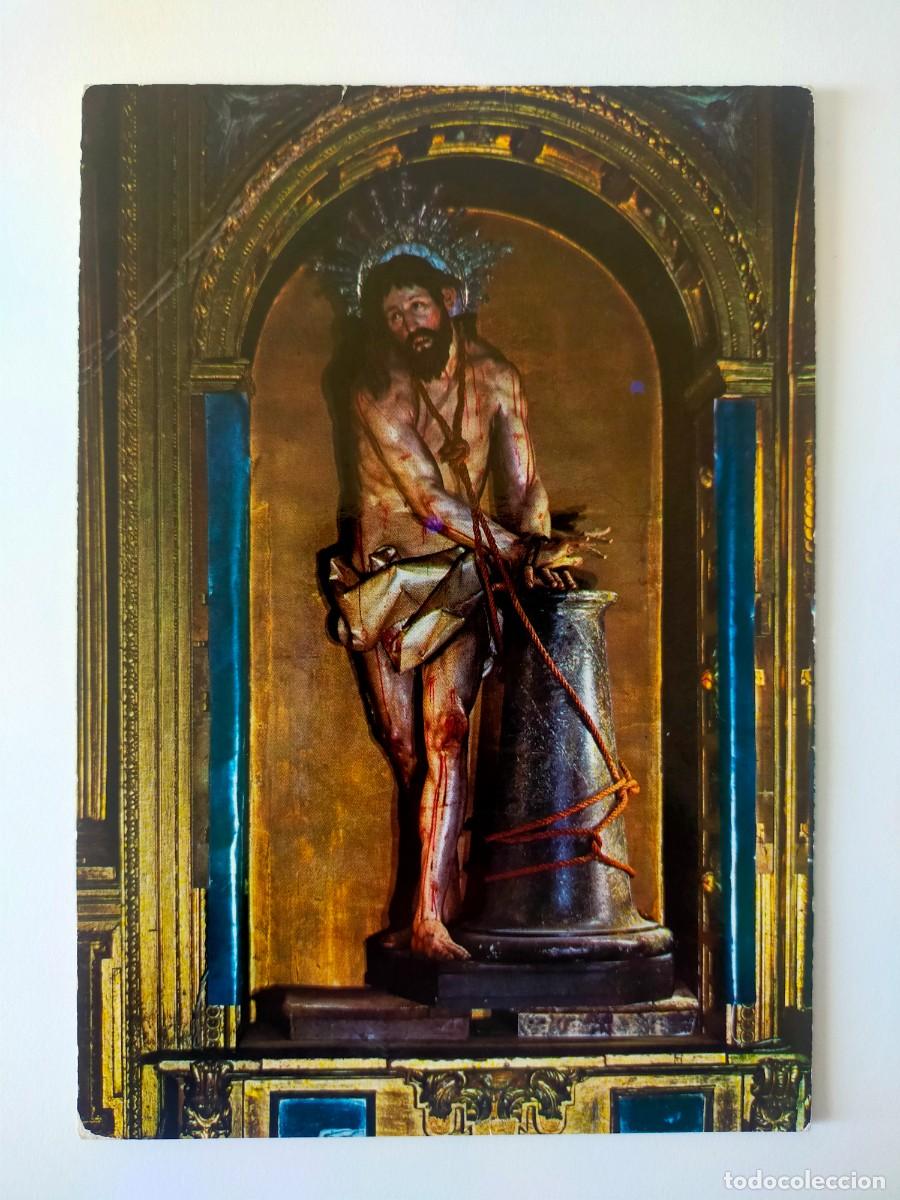 Postales: Postal AVILA: Cristo atado a la columna de Gregorio Hern&aacute;ndez - Edic. Alarde - Escrita.