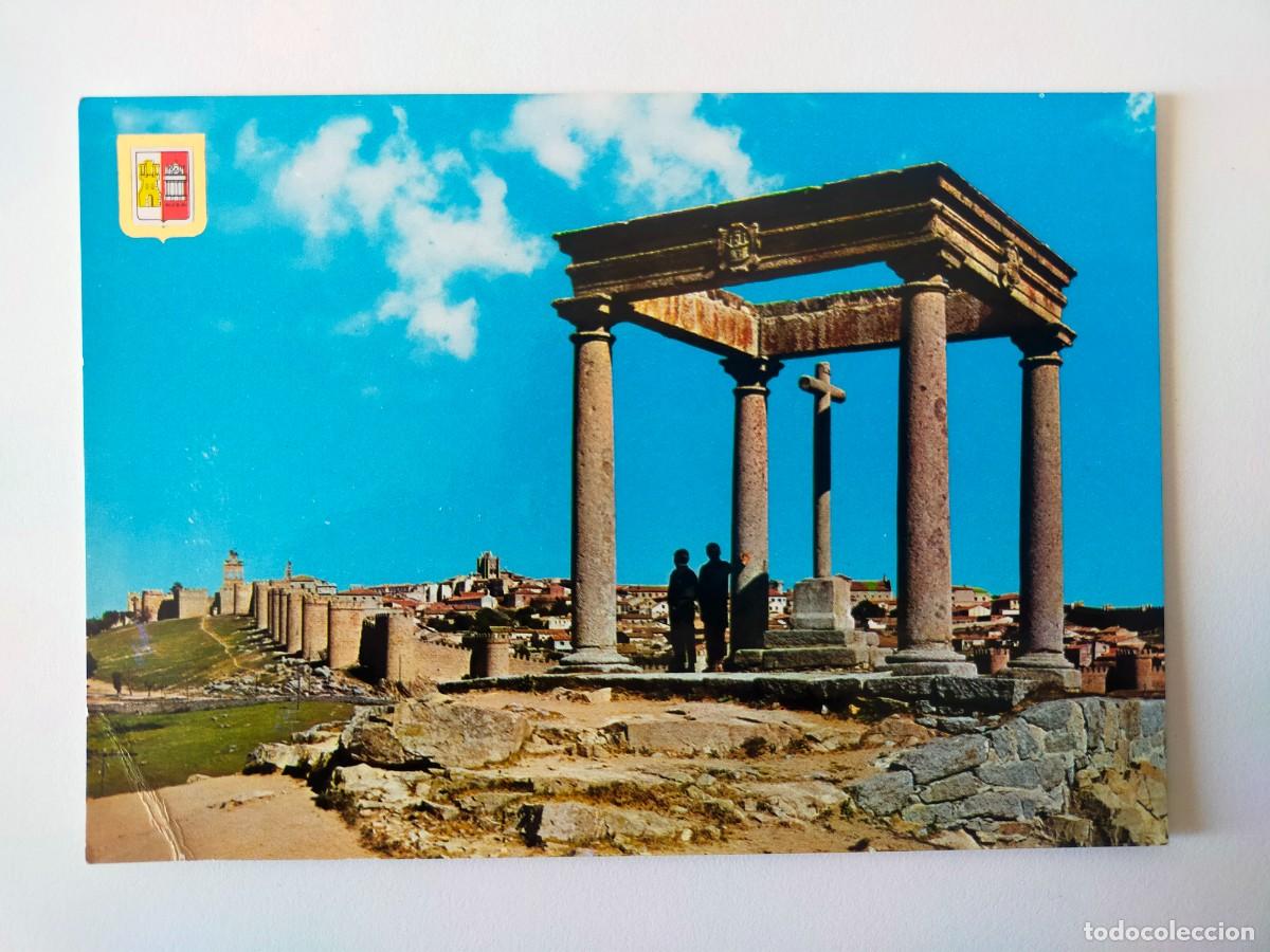 Postales: Postal AVILA: Cuatro postes, Vista parcial - Edic. Dom&iacute;nguez - FISA. Escudo de Oro.
